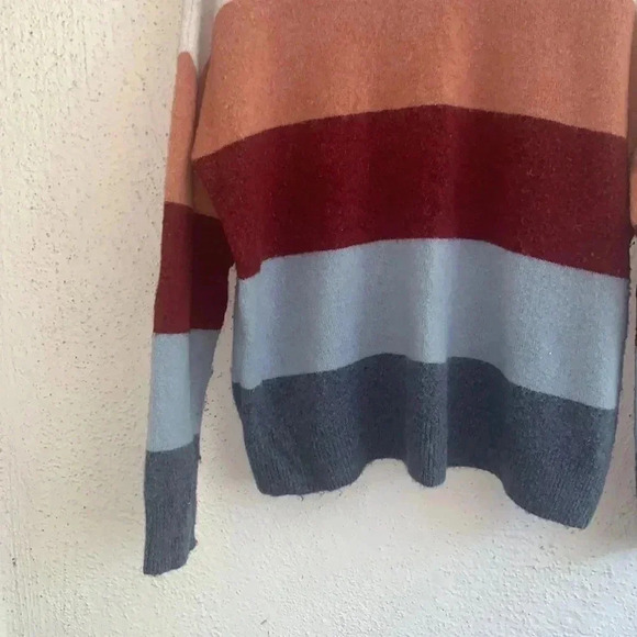 Madewell Crofton Striped Pullover Sweater in Coziest Yarn Size Small - Picture 4 of 7